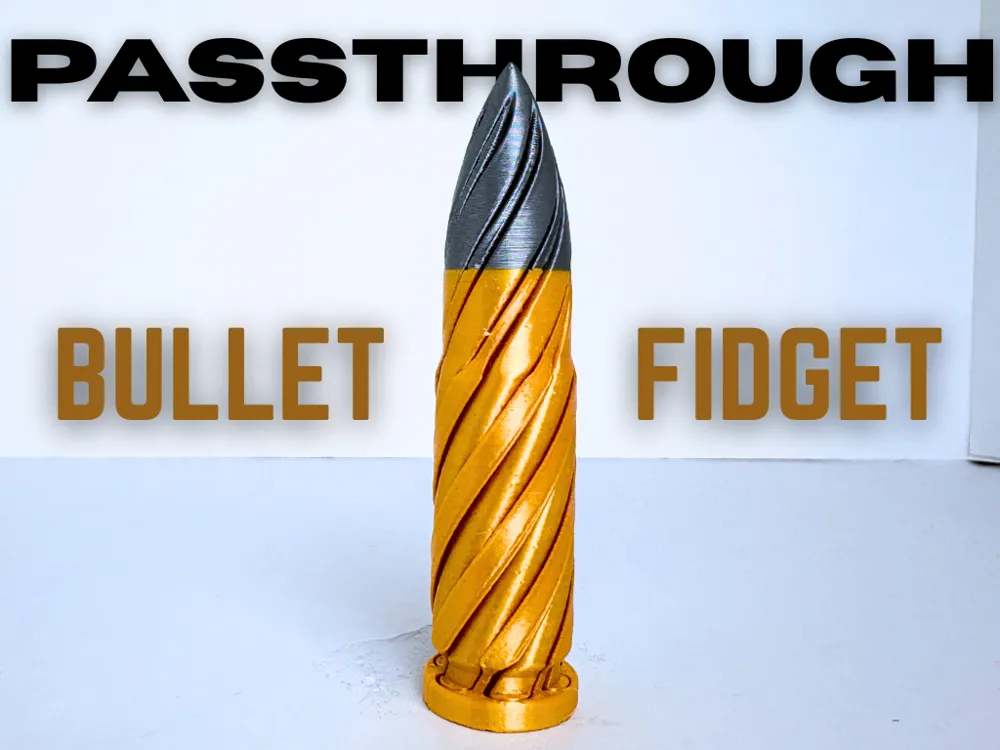 Heavy Bullet Passthrough Fidget Toy